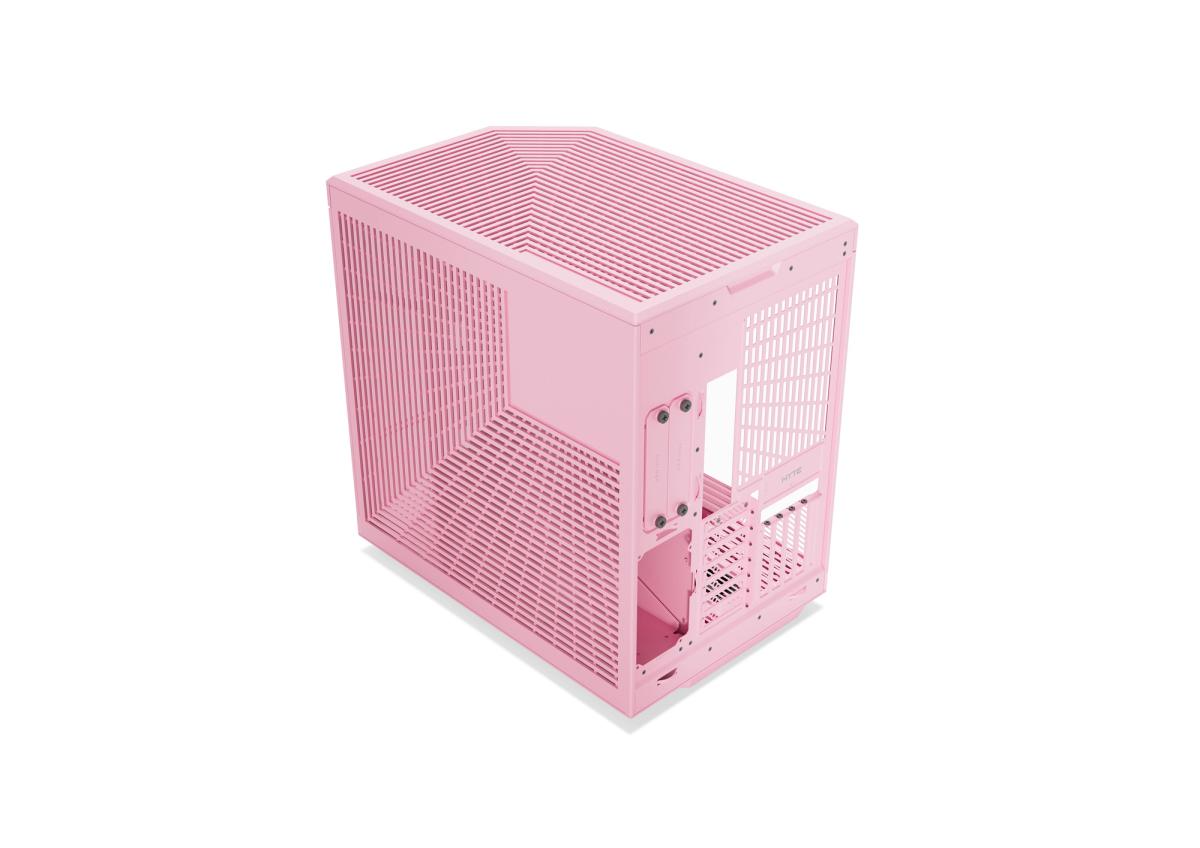HYTE Y70 Touch Infinite Strawberry Milk Edition, Dual Chamber Mid-Tower ATX Computer Case, 14.5" 688 x 2560 (2.5K) Touch Display, Up to 10 Fans & 360mm Radiator Support