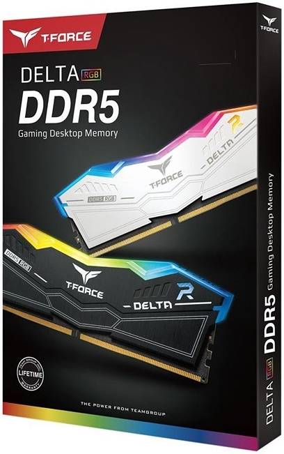 TeamGroup T-Force Delta RGB BLACK 64GB (2x32GB) DDR5 6000MHZ Desktop Memory, 288-Pin PC RAM, 38 CAS Latency, Intel XMP 3.0 Chipset, Black | FF3D564G6000HC38ADC01