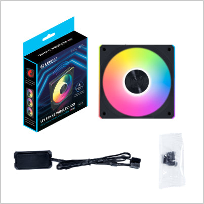 LIAN LI UNI FAN CL120 Wireless 120mm Fan BLACK | 12CL1W1B