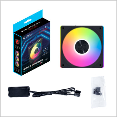 LIAN LI UNI FAN CL120  Reverse Blade Wireless 120mm Fan BLACK | 12RCL1W1B