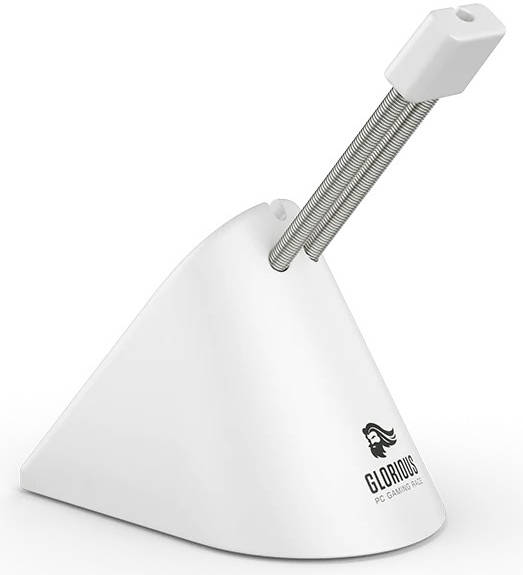 Glorious Mouse Bungee, White, Rubber Base, Rubber Clip, Spring-Adjustable arm | G-MB-WHITE