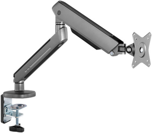 Twisted Minds Single Monitor arm With RGB Lighting Grey | TM-54-C06-G
