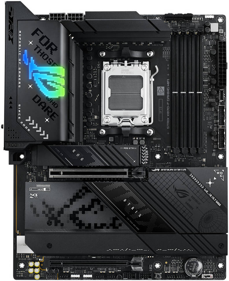 ASUS ROG STRIX X870-F Gaming WIFI, DDR5, AM5 Socket, 4 x DIMM Slots, 192GB MAX Memory, Gaming WIFI Motherboard | 90MB1IV0-M0EAY0