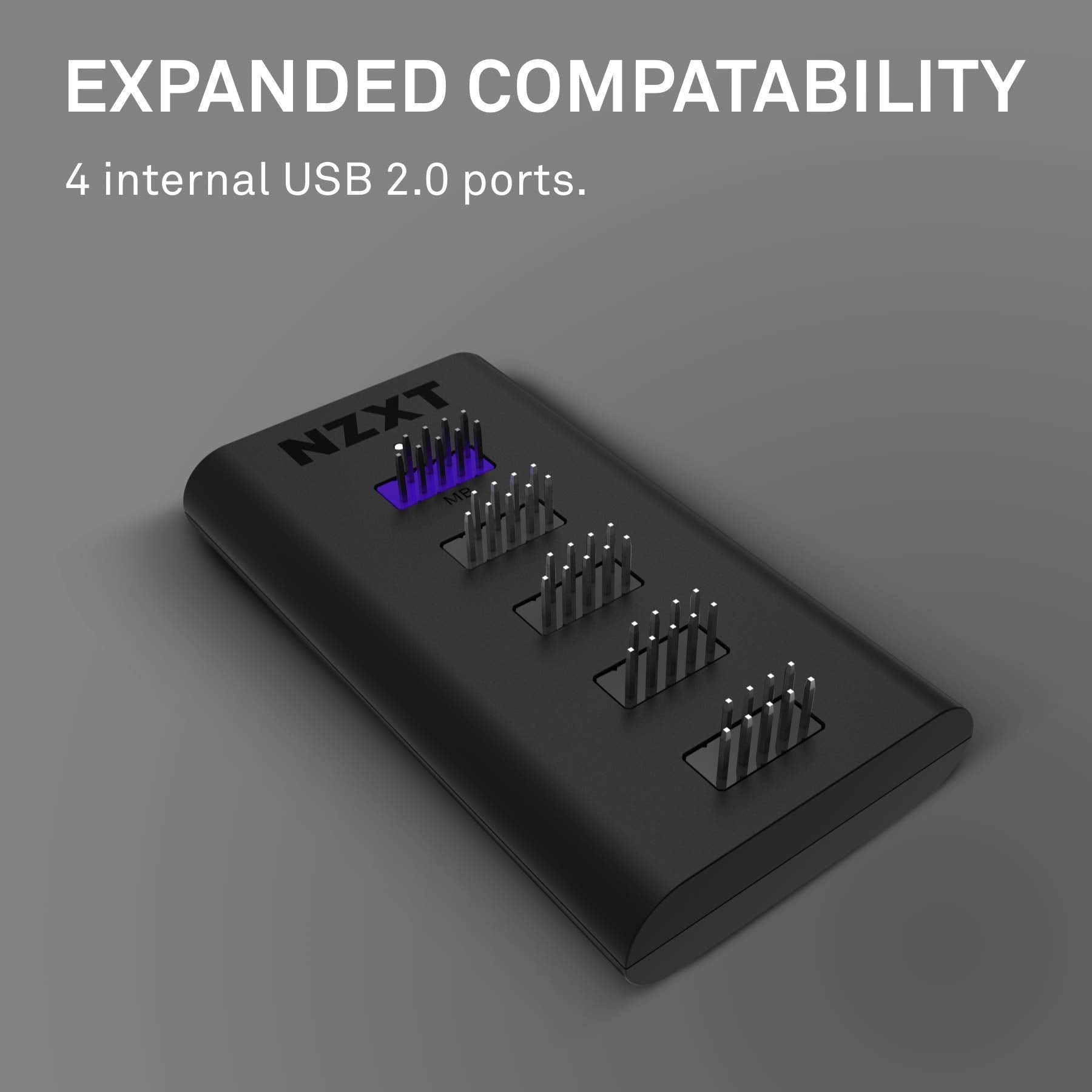 NZXT Internal USB Hub 4 Internal USB 9-PIN 2.0 Ports
