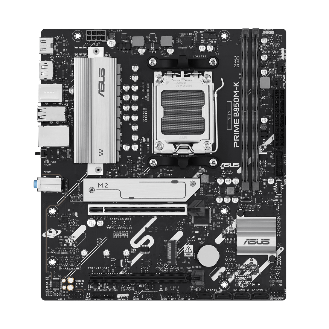 ASUS Prime B850M-K AM5 Socket DDR5 Motherboard | PRIME-B850M-K-AE