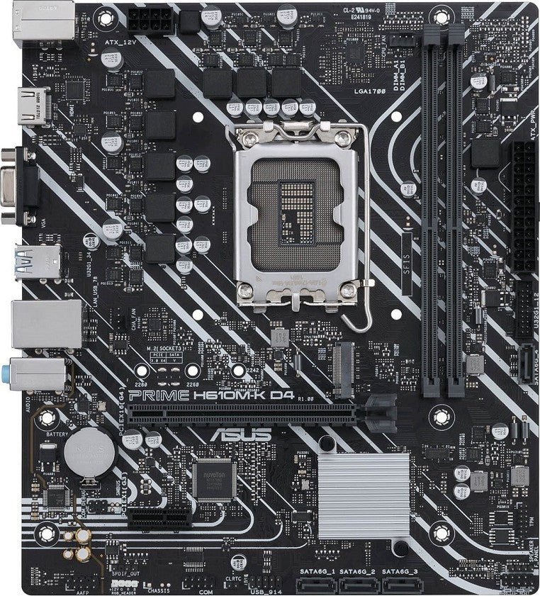 لوحة أم Asus Prime H610M-K D4 Mic ATX تدعم DDR4 LGA 1700