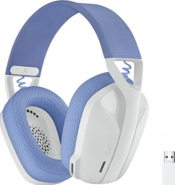 Logitech G435 Lightspeed Bluetooth Wireless Gaming Headset, White