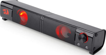 Redragon Orpheus PC Gaming Speakers, 2.0 Channel Stereo, Desktop Computer Sound Bar, With Compact Maneuverable Size, 3W x 2 Maximum Power, Black | GS550