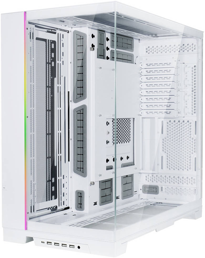 Lian Li O11 Dynamic EVO XL Full Tower Computer Case, White | O11DEXL-W