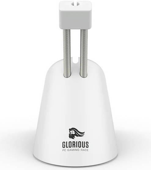 Glorious Mouse Bungee, White, Rubber Base, Rubber Clip, Spring-Adjustable arm | G-MB-WHITE
