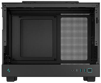 علبة DEEPCOOL CH160 المحمولة عالية التدفق بحجم MINI-ITX باللون الأسود، R-CH160-WHNGI0-G-1، 6933412774440 (نسخة)