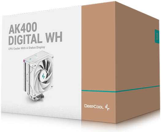 DeepCool AK400 Digital White Variant CPU Cooler, 220W Heat Dissipation, White | R-AK400-Digital-WHNNMN-G-2