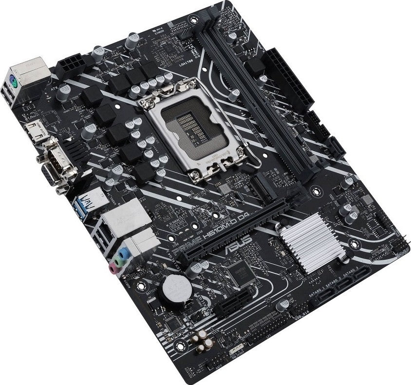 Asus Prime H610M-D D4 M-ATX Motherboard, LGA 1700 Socket, DDR4 | 90MB1A00-M0EAY0