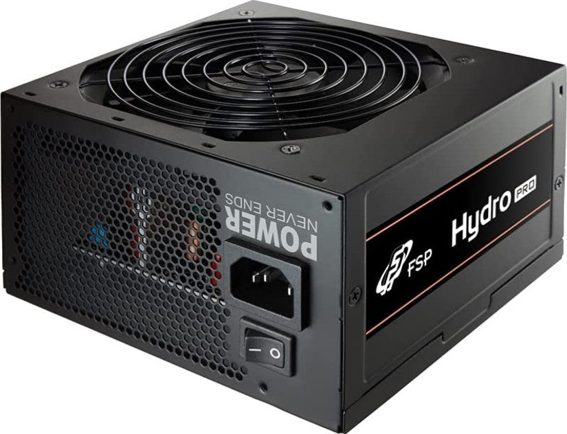FSP Hydro Pro Series 700 Watts 80+ Bronze Power Supply Unit, PCIe Gen 5.0 Ready, ATX 3.0, Efficiency ≥ 88%, Active PFC, +12V Single-Rail Design, 120mm Silent & Long Life Fan | PPA7004309
