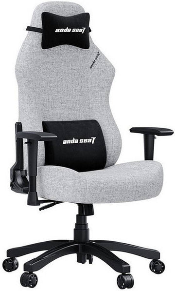 Anda Seat Luna Series Gaming Chair, Grey, Large, Fabric Linen Upholstery | AD18-44-G-F