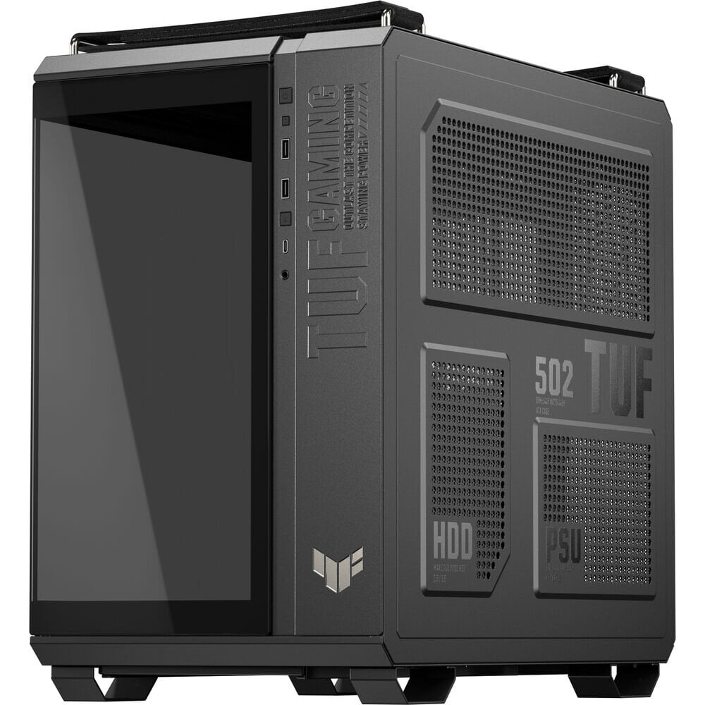 ASUS TUF GT502 Horizon Panoramic ATX Dual-Chamber Gaming Chassis, Black