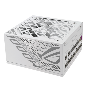 ASUS ROG Strix 1000W WHITE Fully Modular Power Supply, 80+ Platinum Efficiency, ATX 3.1 Compatible, Cybernetic Lambda A+, Dual Ball Fan bearings, White