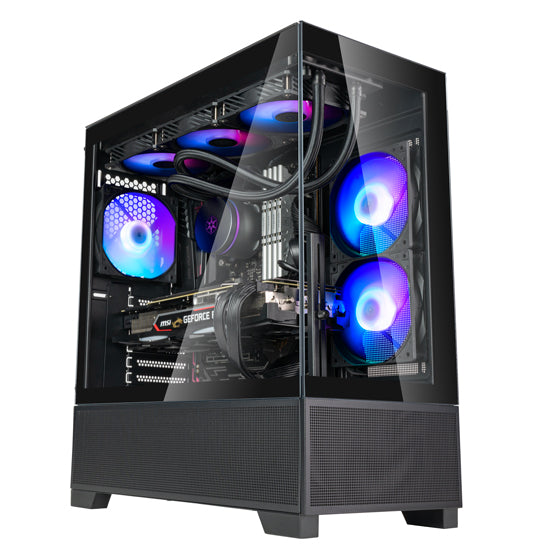 Silverstone Lucid 05 Exquisite ATX Gaming Chassis 270 Panoramic, Black