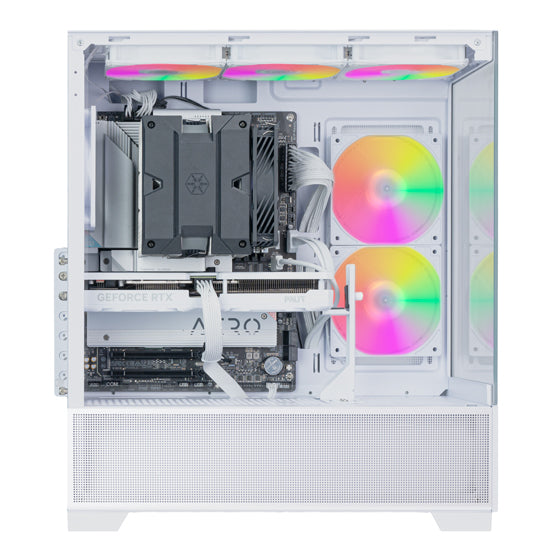 Silverstone Lucid 05 Exquisite ATX Gaming Chassis 270 Panoramic, White