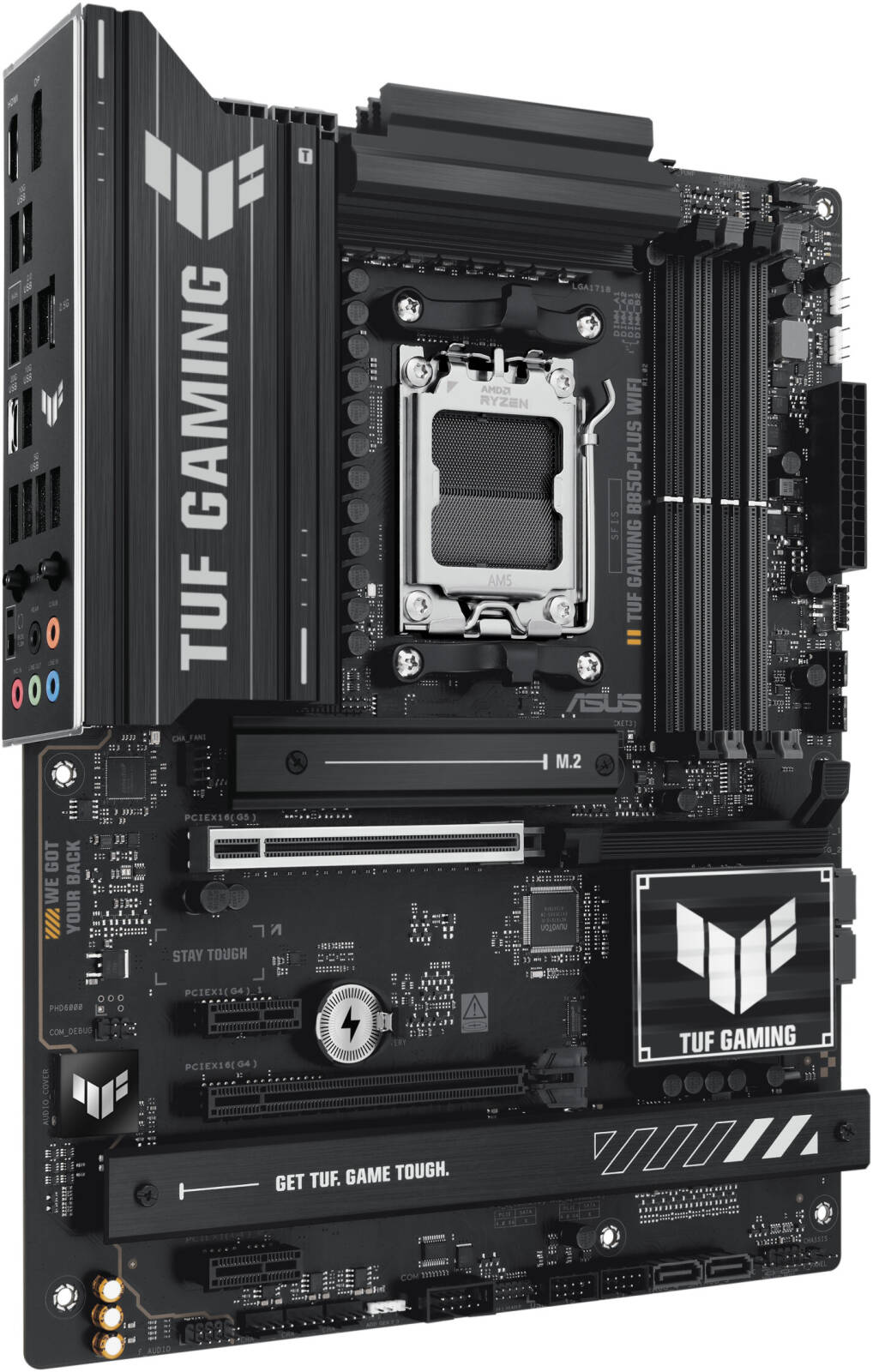 ASUS TUF GAMING B850-Plus Wi-Fi AM5 ATX Motherboard, 4x DIMM DDR5 Slots, AMD B850 Chipset | 90MB1J30-M0EAY0