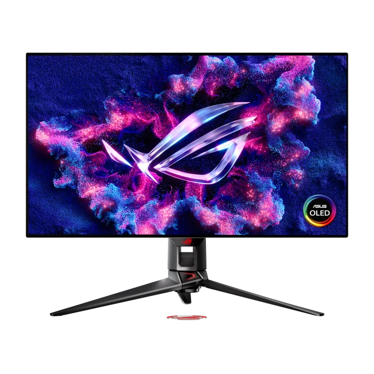 ASUS ROG Swift OLED PG32UCDP Gaming Monitor 32-inch WOLED Panel, Dual mode (4K 240Hz or FHD 480Hz), 0.03 ms (GTG), G-SYNC Compatibility, Custom heatsink, ASUS OLED Care, AI Assistant, VESA Display HDR 400 True, 3 Year Warranty, Black | PG32UCDP