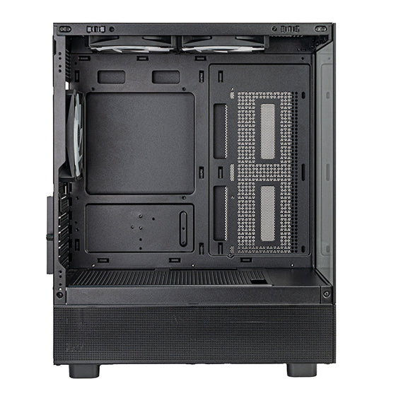 Silverstone Lucid 04 BLACK Mico ATX Gaming Chassis Panoramic Tempered Glass Case | SST-LD04-B-ARGB