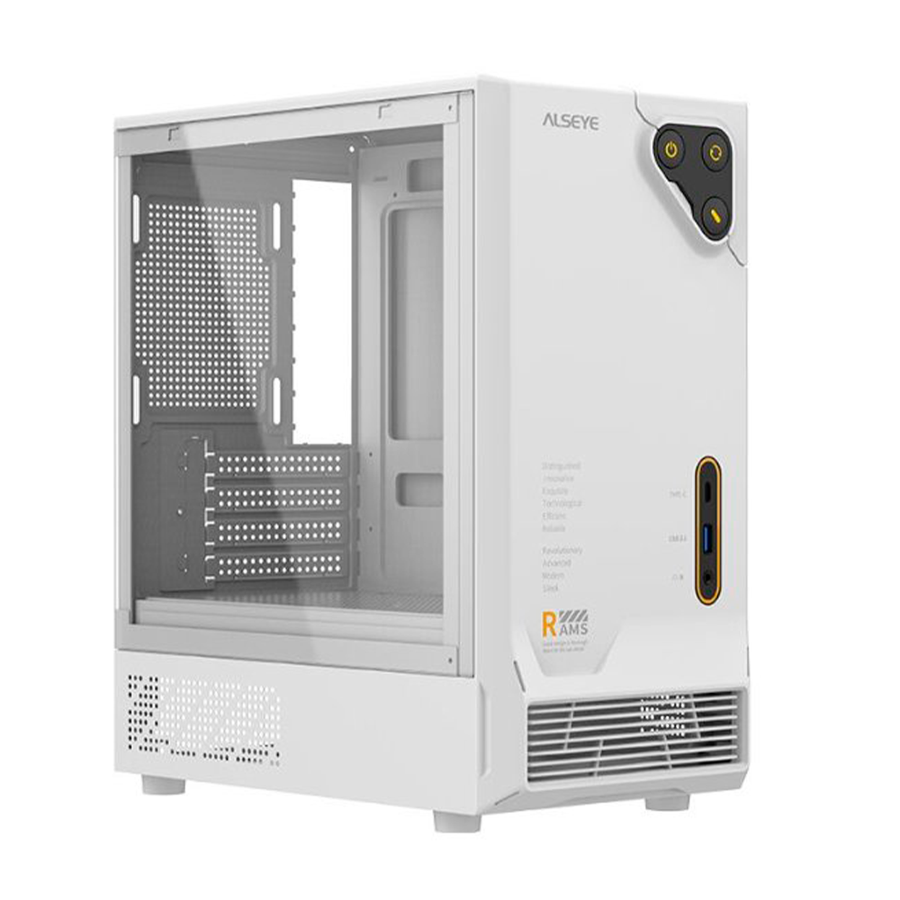 Alseye RAMS1.0 MATX Gaming Chassis | White