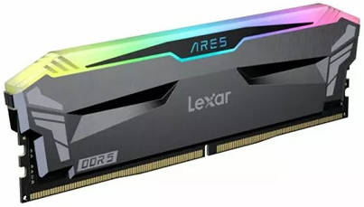 Lexar Ares 16GB (2x8GB) DDR4 RGB Desktop Memory 3600MHz, Black | LD4BU008G-R3600GDLA