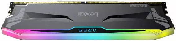 Lexar Ares 16GB (2x8GB) DDR4 RGB Desktop Memory 3600MHz, Black | LD4BU008G-R3600GDLA