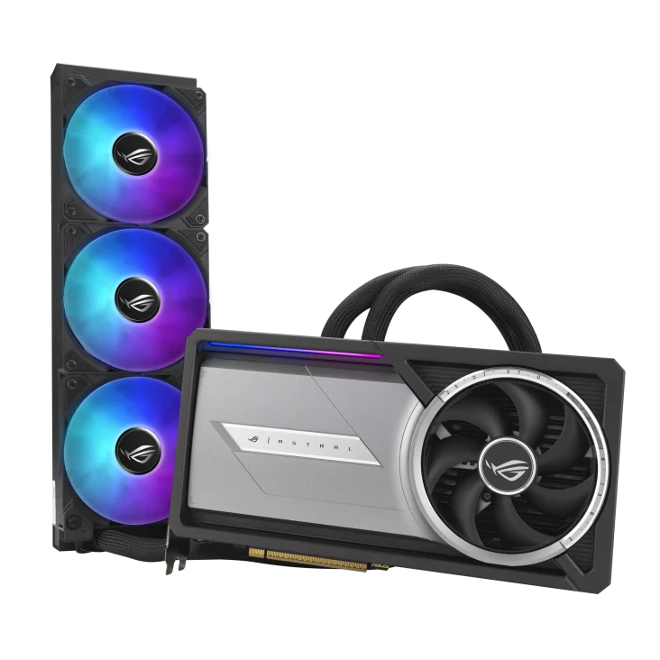 ASUS ROG ASTRAL GeForce RTX 5090 LC (Liquid Cooler) OC Edition 32GB GDDR7 512-Bit Memory 2610 MHz Boost Clock 21760 CUDA Cores PCI Express 5.0 Gaming Graphics Card | ROG-ASTRAL-RTX5090-O32G-GAMING