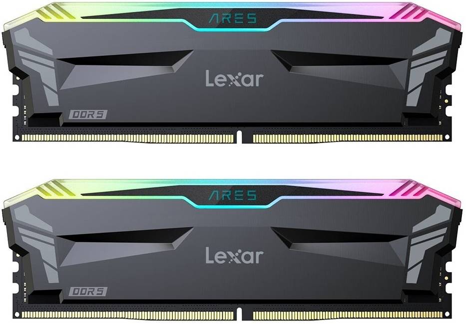 Lexar Ares 16GB (2x8GB) DDR4 RGB Desktop Memory 3600MHz, Black | LD4BU008G-R3600GDLA