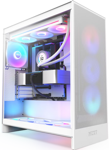 RTX 4070 Ti SUPER ULTRA 7 WHITE GAMING PC BUILD [Intel Ultra 7-265KF CPU, RTX 4070 Ti Super 16GB GPU, 32GB DDR5 RAM, 1TB M.2 NVMe, 850W PSU, NZXT H7 Flow White Tempered Glass Gaming Case]