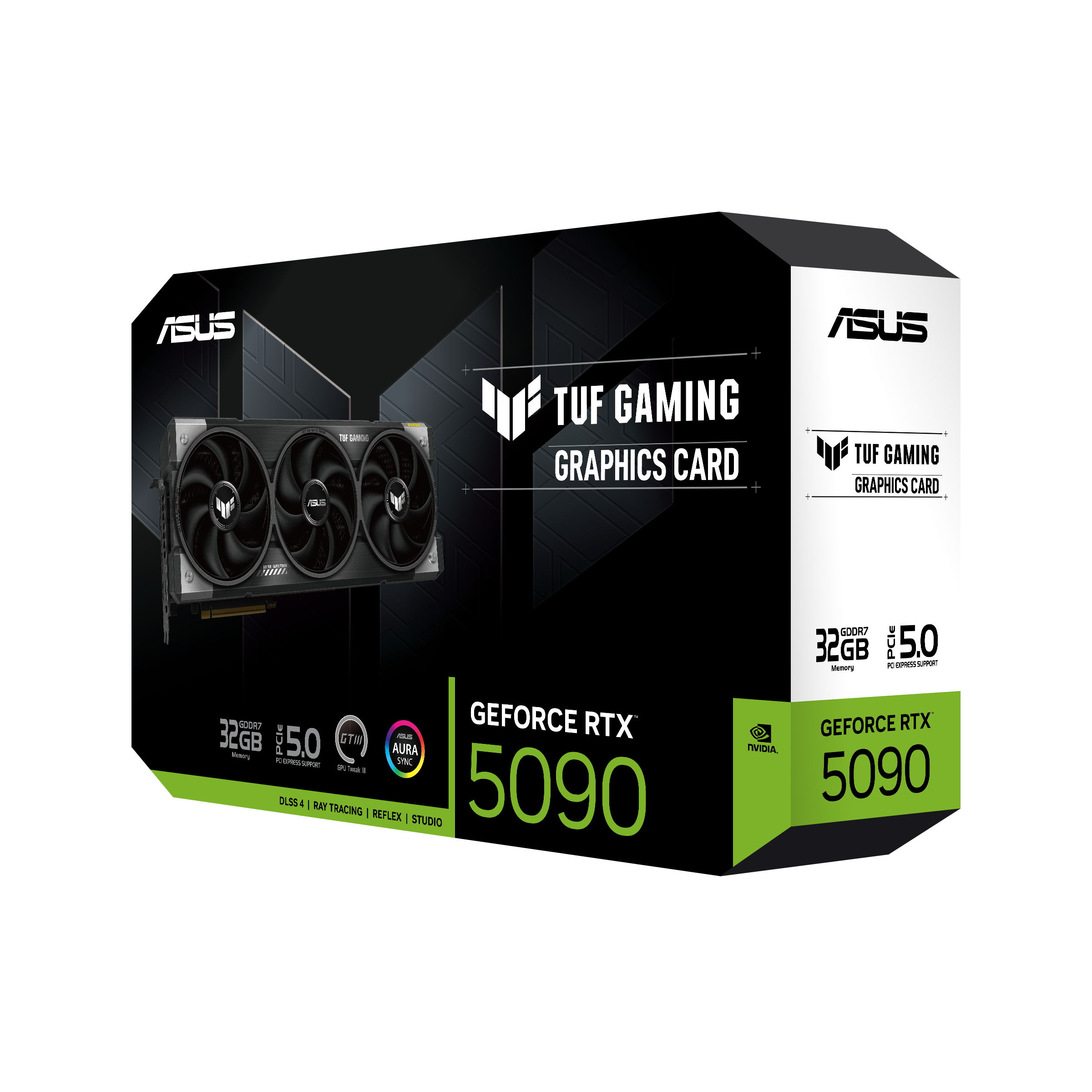 ASUS TUF Gaming NVIDIA GeForce RTX 5090 32GB GDDR7 Graphics Card, 28 Gbps, 512-bit Memory Interface, PCIe 5.0 Express, 21760 Cuda Core, with ARGB Sync