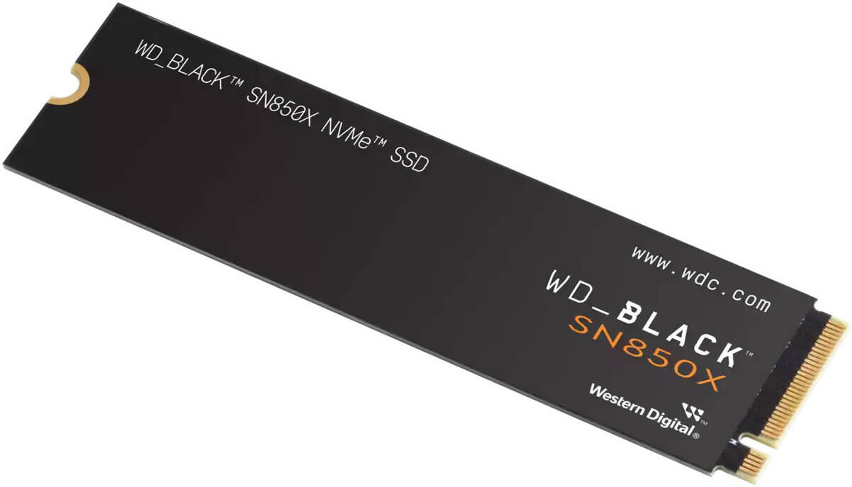 WD 8TB BLACK SN850X NVMe PCIe 4.0 Internal SSD, Up to 7200 MB/s Sequential Read & 6600 MB/s Write Speeds, M.2 2280, 1.75 Million Hours MTTF, 4800TB Endurance