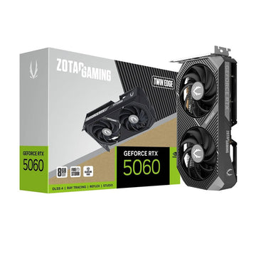 ZOTAC GAMING GeForce RTX 5060 8GB Twin Edge GDDR7 128-Bit Graphic Card - Black, DLSS 4