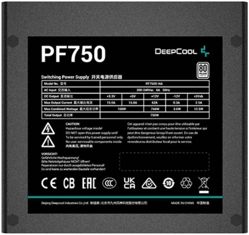 DEEPCOOL PSU PF750D 80 PLUS Standard 750w