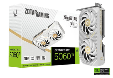 ZOTAC GAMING GeForce RTX 5060 Ti 16GB Twin Edge OC White Edition | ZT-B50620Q-10M