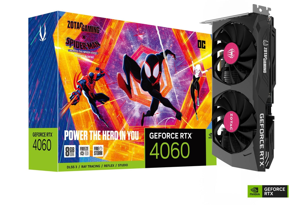 ZOTAC GAMING GeForce RTX 4060 8GB OC Spider-Man™: Across The Spider-Verse Bundle