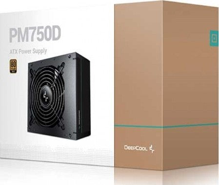 Deepcool PM750D 80 PLUS Gold ATX Power Supply, 750W, | R-PM750D-FA0B-UK - Dragon Master For Electronics