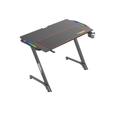 Twisted Minds Z Shaped Gaming Desk Carbon fiber texture - RGB - TM-Z-1060-RGB - Dragon Master For Electronics