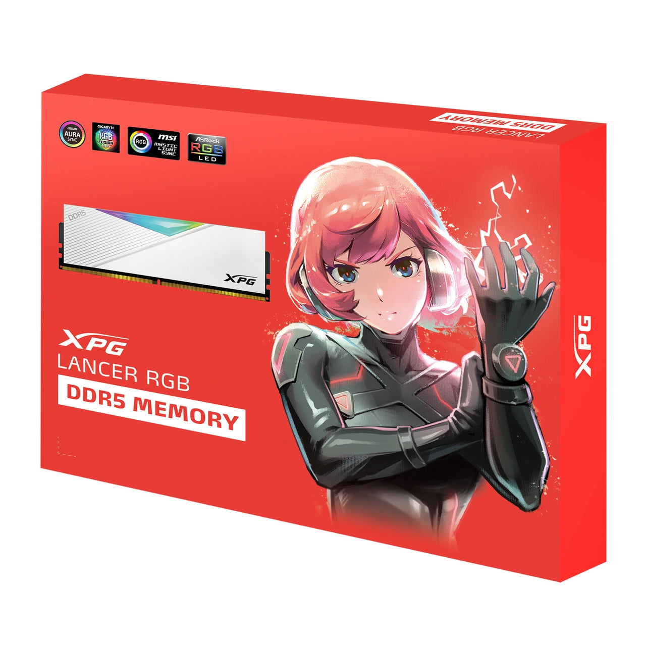 XPG Lancer 32GB(16GBx2) DDR5 6000MHz RGB Memory WHITE - Dragon Master For Electronics