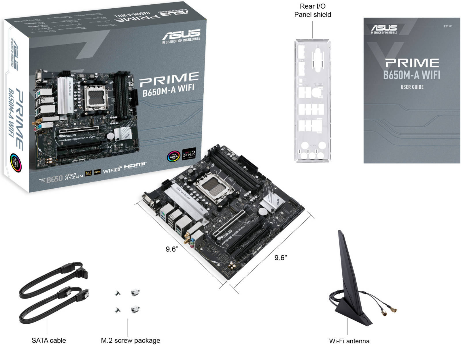 ASUS PRIME B650M-A WIFI AM5 / 90MB1C00-M0EAY0