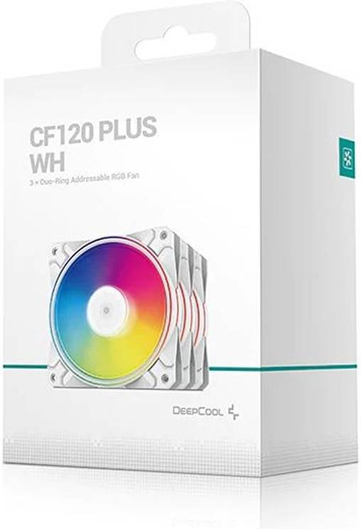 Deepcool Fan RGB CF 120 Plus (3xFan) ADD-RGB White