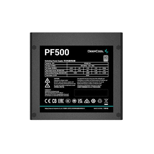 DEEPCOOL PSU PF500D 80 PLUS Standard 500w - Dragon Master For Electronics