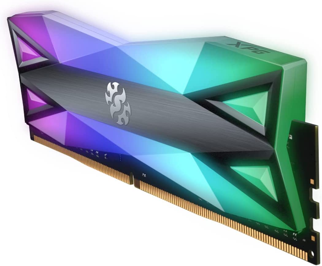 ذاكرة XPG Spectrix ST60 سعة 16 جيجابايت (16 جيجابايت × 1) DDR4 بتردد 3600 ميجاهرتز وألوان متعددة باللون الرمادي