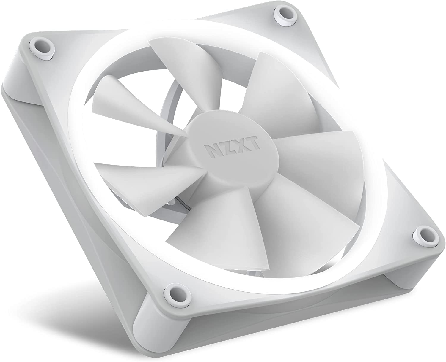 NZXT F120 RGB FANs Triple (RGB Fan & Controller Included) - 3x120mm Fan - White