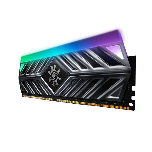 ذاكرة XPG Spectrix D41 سعة 16 جيجابايت (8 جيجابايت × 2) DDR4 3200 ميجا هرتز RGB باللون الرمادي
