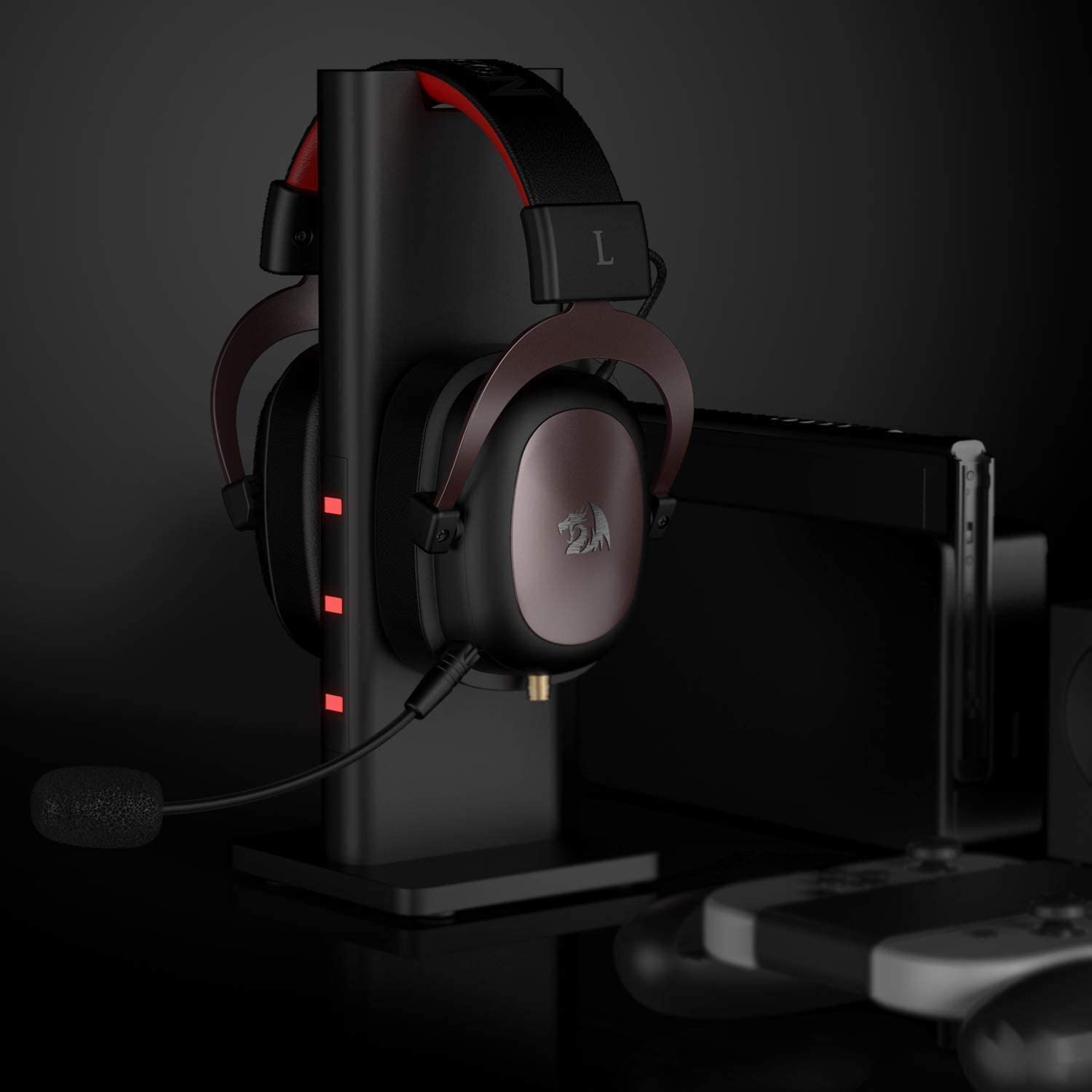 Redragon ZEUS X RGB black Wired headset, w/ adapter GAMING HEADSET