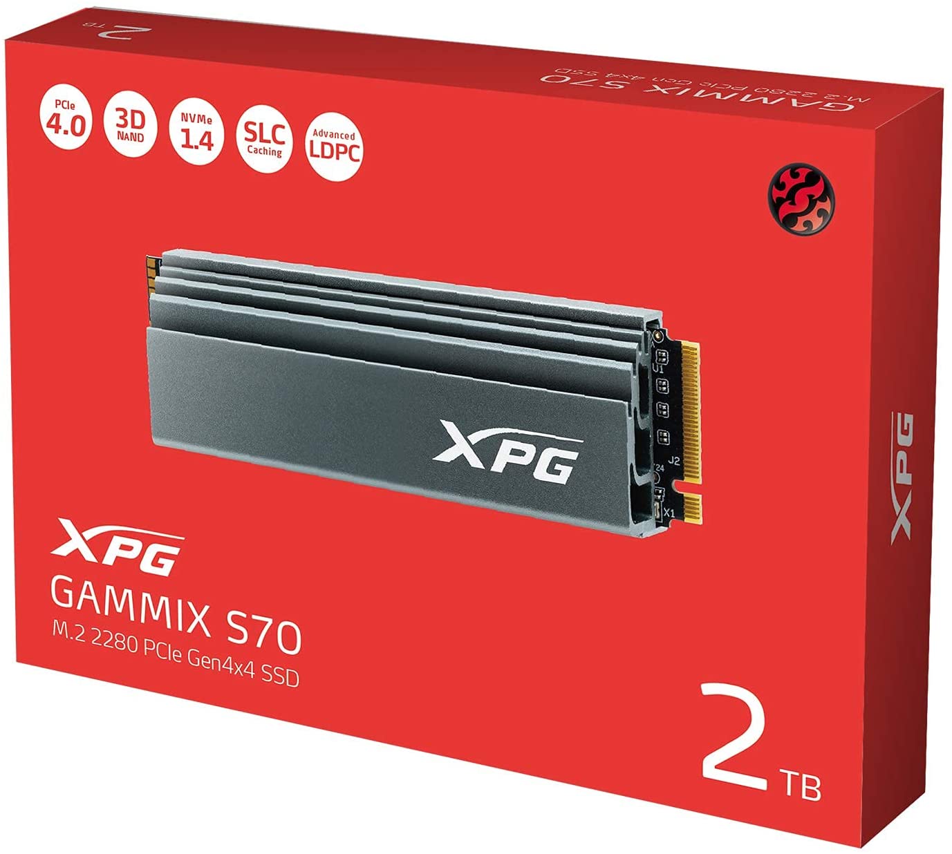 XPG GAMMIX S70 2TB PCIe Gen4x4 M.2 2280 SSD - Dragon Master For Electronics