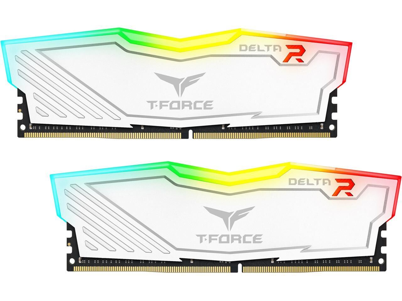 Team T-Force Delta 16GB (2 X8) RGB DDR4 3600 MHz CL18 RAM Memory - White - Dragon Master For Electronics